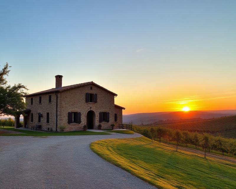 Intero Casale toscano sulle colline